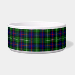 Tigela xadrez azul verde Sutherland tartan