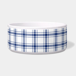 Tigela Xadrez náutico azul e branco