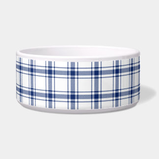 Tigela Xadrez náutico azul e branco