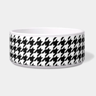 Tigela Xadrez Preto e Branco Houndstooth