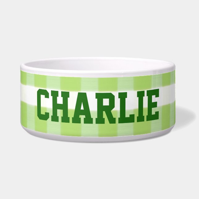 Tigela Xadrez Verde (Frente)