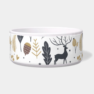 Tigela Xmas Deer e Deixa a Coleção de Saudações Felizes