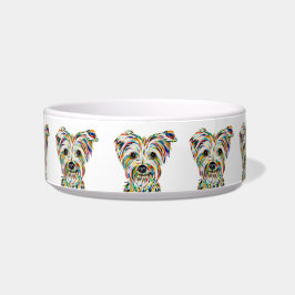 Tigela Yorkshire Terrier White Bowl
