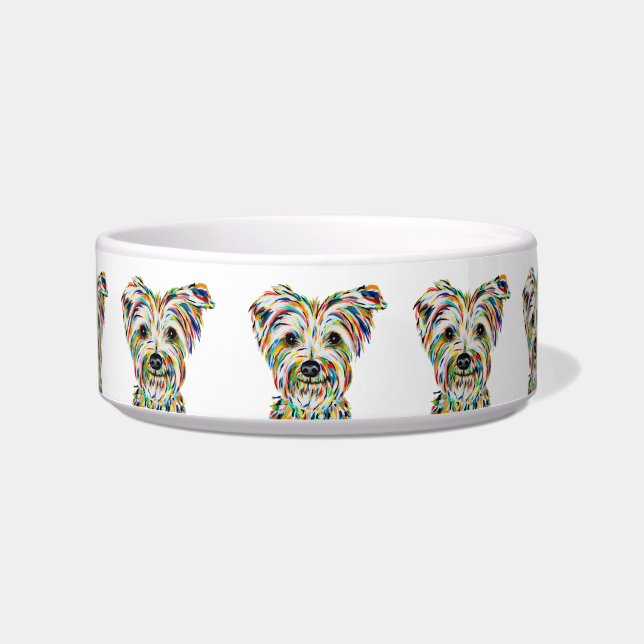 Tigela Yorkshire Terrier White Bowl (Frente)