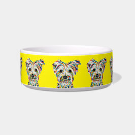 Tigela Yorkshire Terrier Yellow Bowl