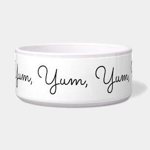 Tigela Yum, Yum, Yum, Yum, Yummy! Engraçado, Script Blk