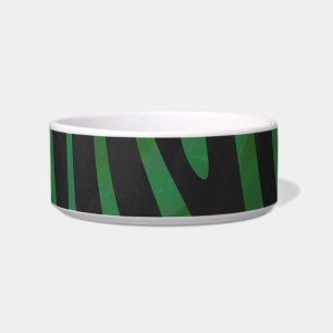 Tigela Zebra Black e Green Impressão