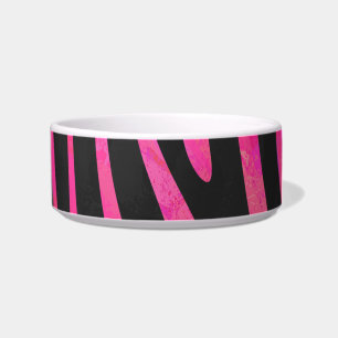Tigela Zebra Black e Hot Pink Impressão