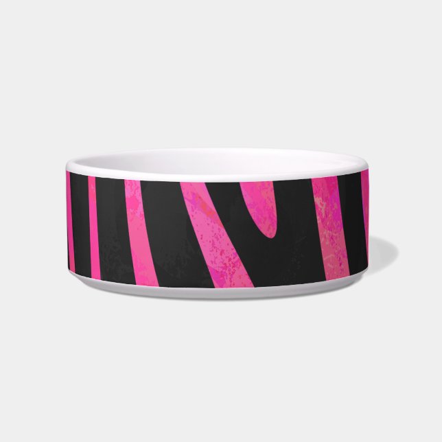 Tigela Zebra Black e Hot Pink Impressão (Direita)