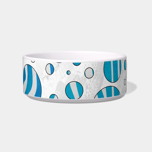 Tigela Zebra Bolinhas branca e azul (Direita)