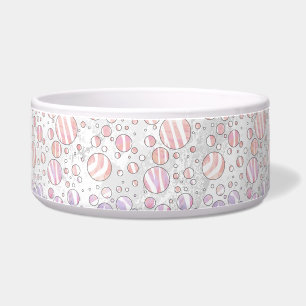 Tigela Zebra Bolinhas rosa e branca