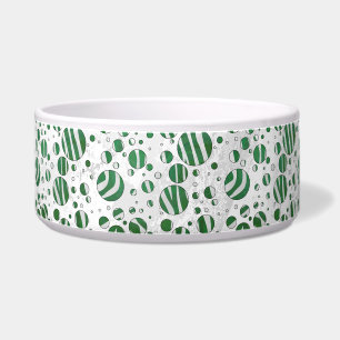 Tigela Zebra Green e Bolinhas branca