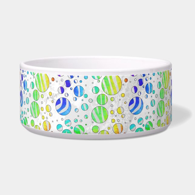 Tigela Zebra Rainbow e White Impressão (Direita)