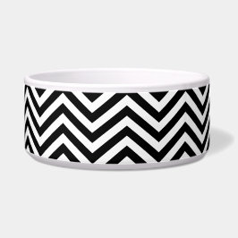 Tigela ZigZag 1 Pet Bowl preto e branco