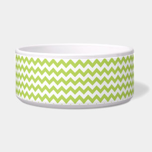 Tigela Zigzag Verde, Chevron Verde, Padrão Zigzag