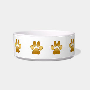 Tigelas de Cão Pequeno com Pegadas Elegantes