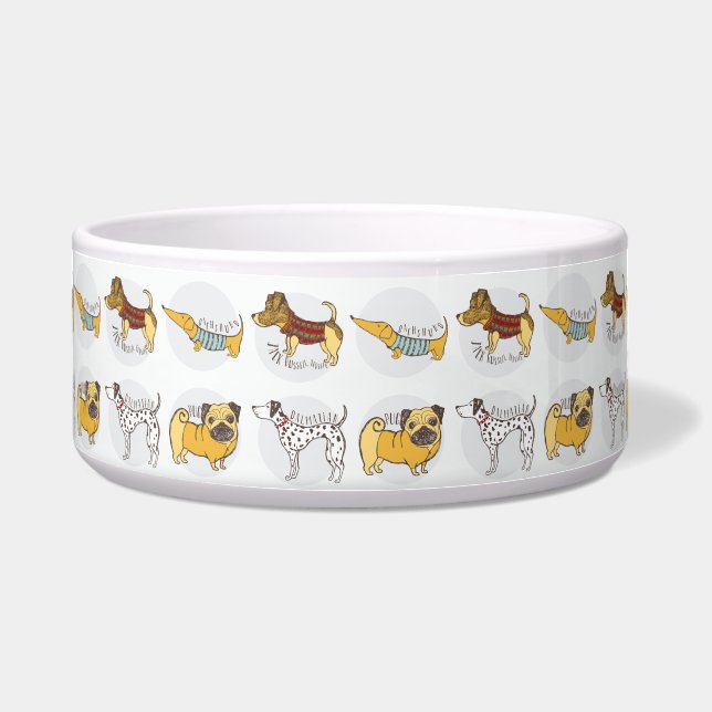 Tigelas Grandes para Animais de Estimação Design d (Frente)