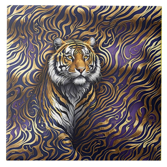 Tiger Abstrato Art (Frente)