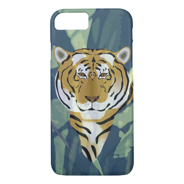 Tiger Apple iPhone 8/7, mal há Capa de telefone (Verso)