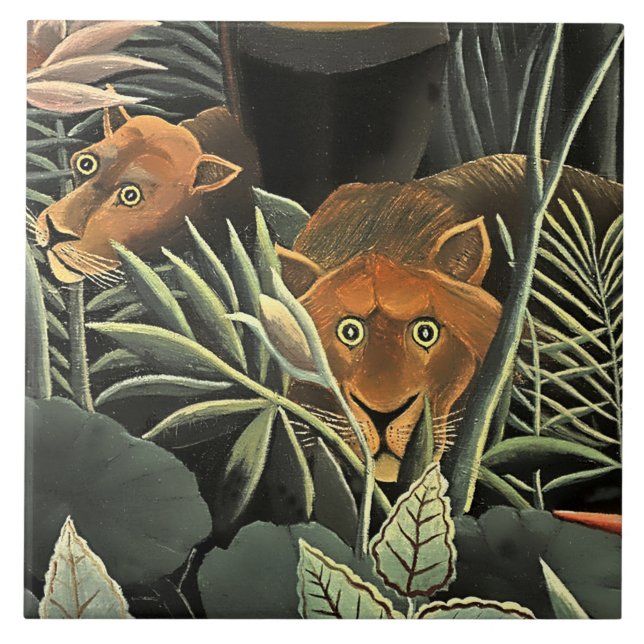 "Tiger - Detalhe do Sonho" de Henri Rousseau (Frente)