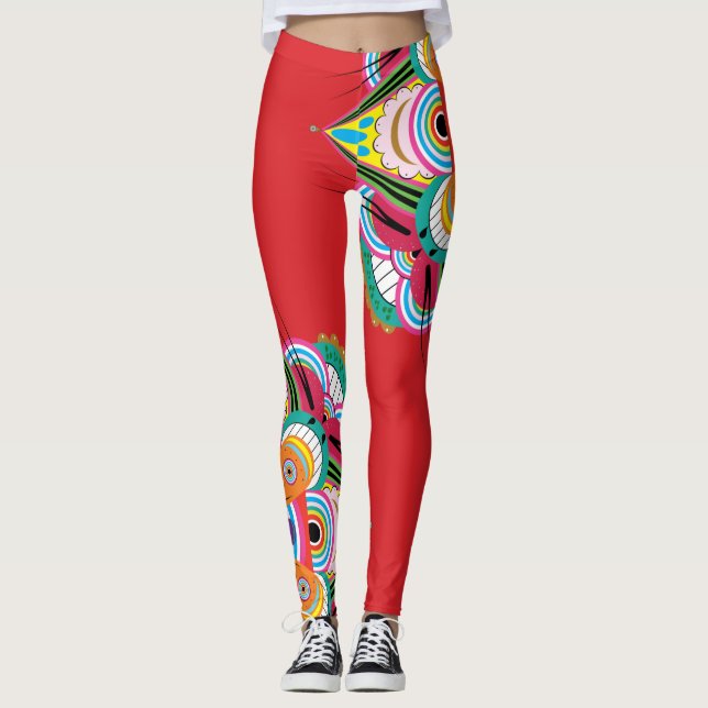 Tiger Dragon Mandala Leggings (Frente)