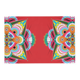 Tiger Dragon Mandala Wipeable Placemat