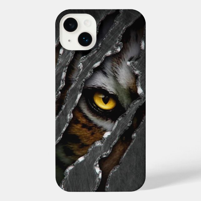 Tiger Eyes iPhone 14 mais Case-capas de iphone (Verso)
