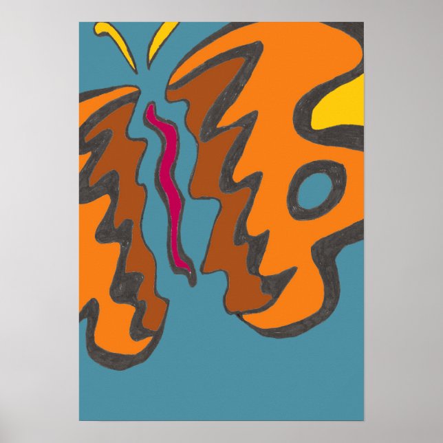 Tiger Flutterfly Poster (Frente)