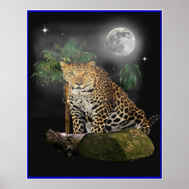 Tiger in the night poster (Frente)