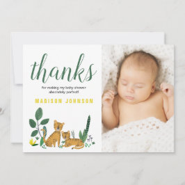 Tiger Jungle | Obrigado | CARTÃO COM FOTOS CHÁ DE