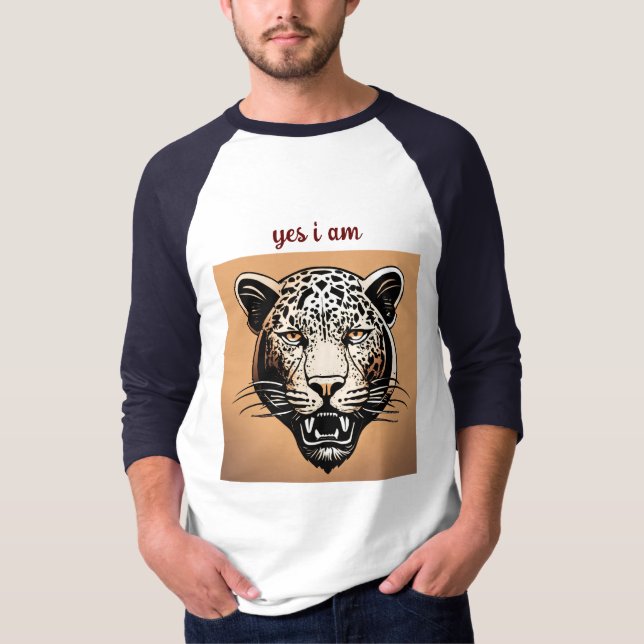 Tiger Majestade: Estilo de Raiva para a Camiseta M (Frente)
