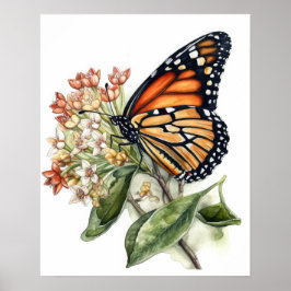 Tiger Milkweed Butterfly Art Impressão