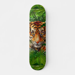 Tiger Skateboard Deck   Painel de Arte Selva