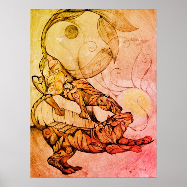 Tigers' dance Poster (Frente)