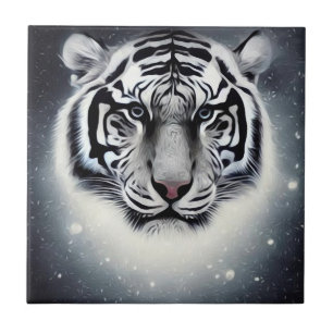 Tigre Branco Brilhante de Neve