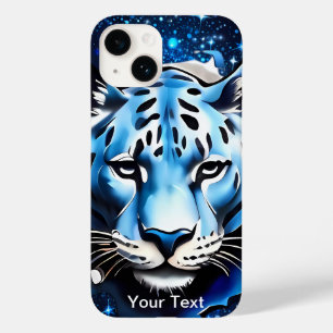 Tigre branco com cinzas azuis