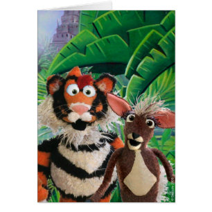 Tigre & cartão de Mousedeer
