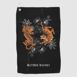 Tigre Com Golfe De Flor De Cereja Seu Nome