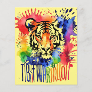 Tigre cor-de-água engraçado