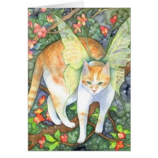 Tigre da árvore - cartão feericamente da arte do