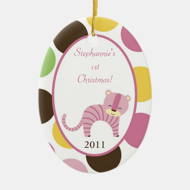 Tigre da Rainha da Selva de Ornamento Personalizad (Frente)