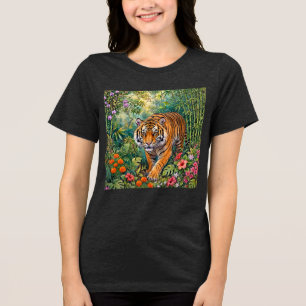 Tigre-de-bengala Vibrante Selva de Bambu