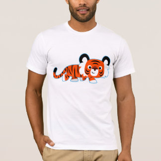 Tigre de Cartoon Bonito na Camiseta