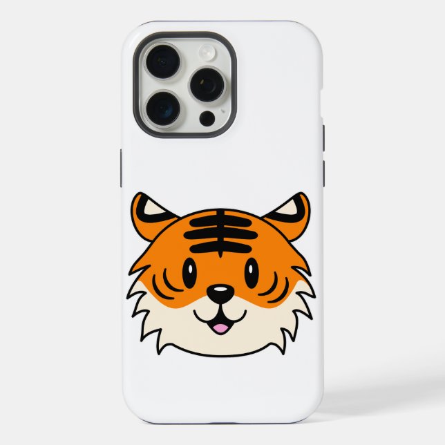 Tigre de Cartoon Sorridente (Verso)
