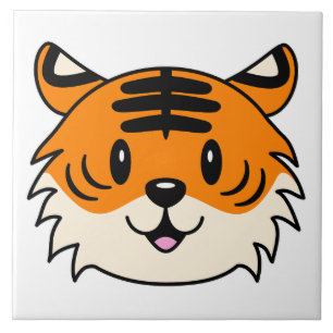 Tigre de Cartoon Sorridente