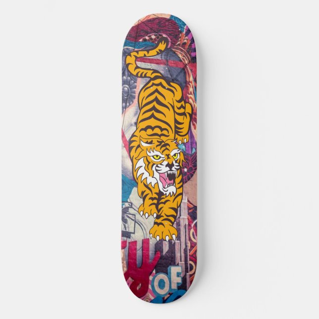 Tigre de Grafite de skate (Frente)