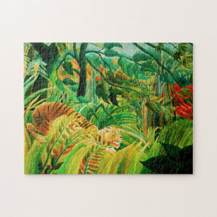 Tigre de Henri Rousseau em um quebra-cabeça