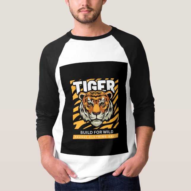 Tigre design da camiseta aventura (Frente)
