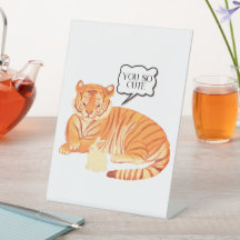 Tigre e Bunny Amizade – Ilustração de Animais Fofo