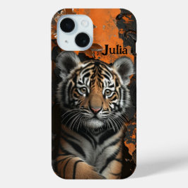 Tigre flexível 3D com nome personalizado